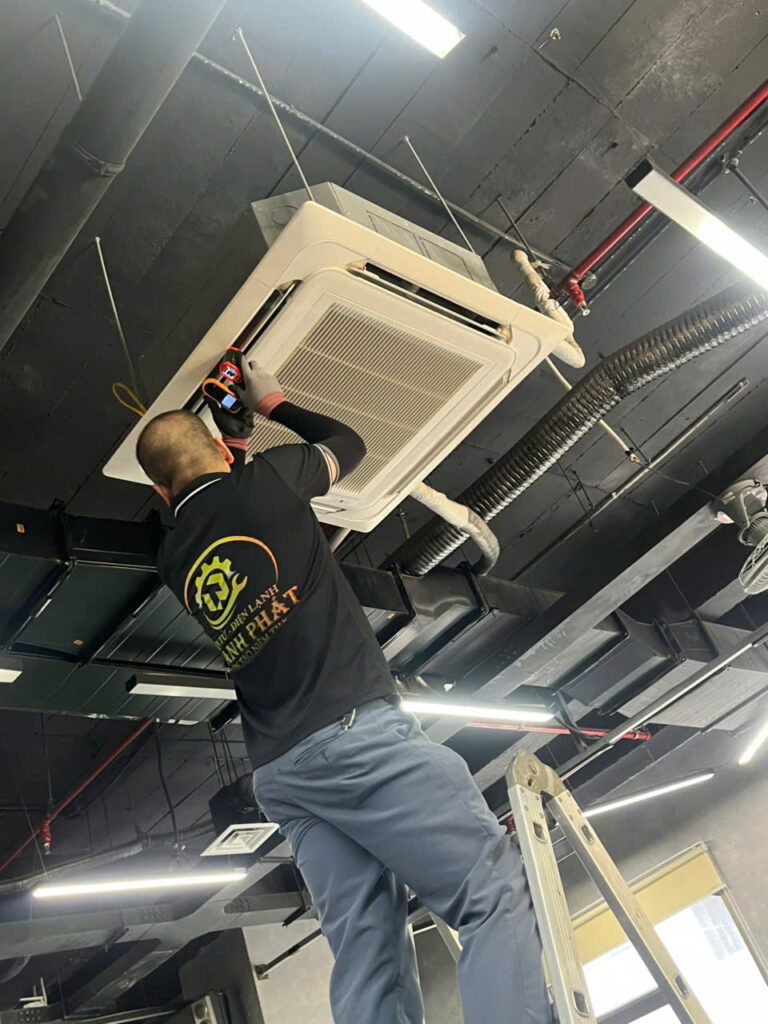 lắp đặt điều hoà âm trần
